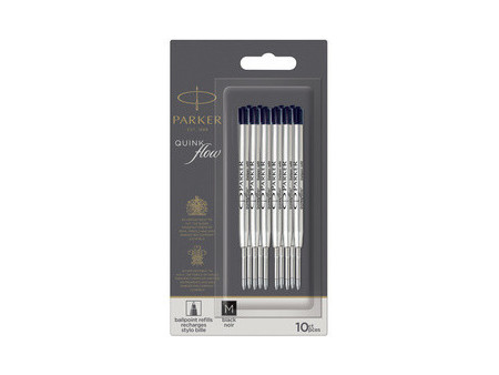 PARKER Recharge pour stylo QUINKflow, M, blister de 3, bleu