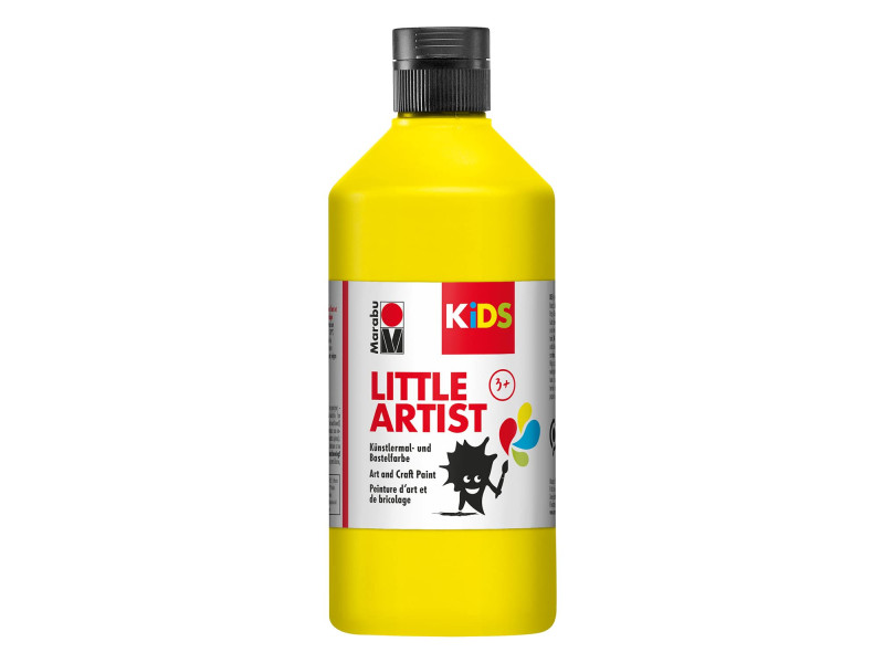 Marabu KiDS Gouache pour enfant Little Artist, 500 ml, jaune
