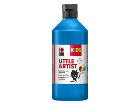 Marabu KiDS Gouache pour enfant Little Artist, 500 ml, bleu