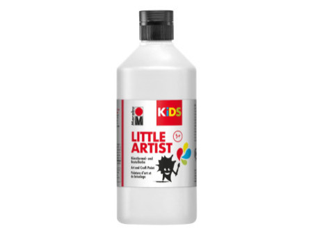 Marabu KiDS Gouache pour enfant Little Artist, 500 ml, blanc