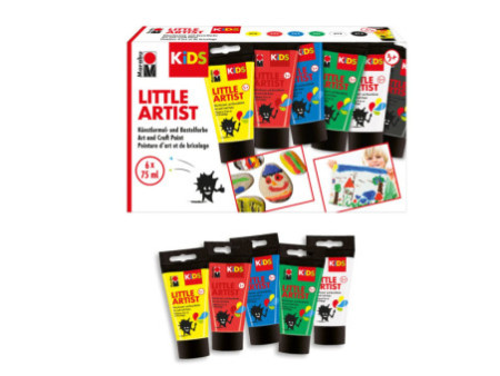 Marabu KiDS Gouache pour enfants Little Artist, 75 ml, set