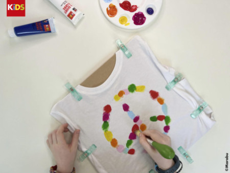 Marabu KiDS Peinture pour T-Shirt, 36 ml, tube, set de 6