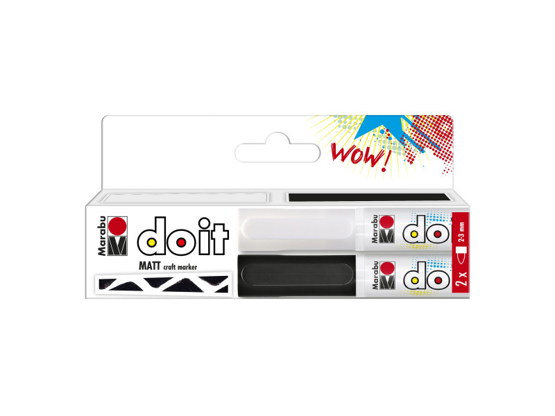 Marabu Marqueur acrylique DO IT Craftmarker, set de 2