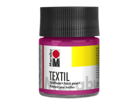 Marabu Peinture pour tissu Textil, 50 ml, magenta