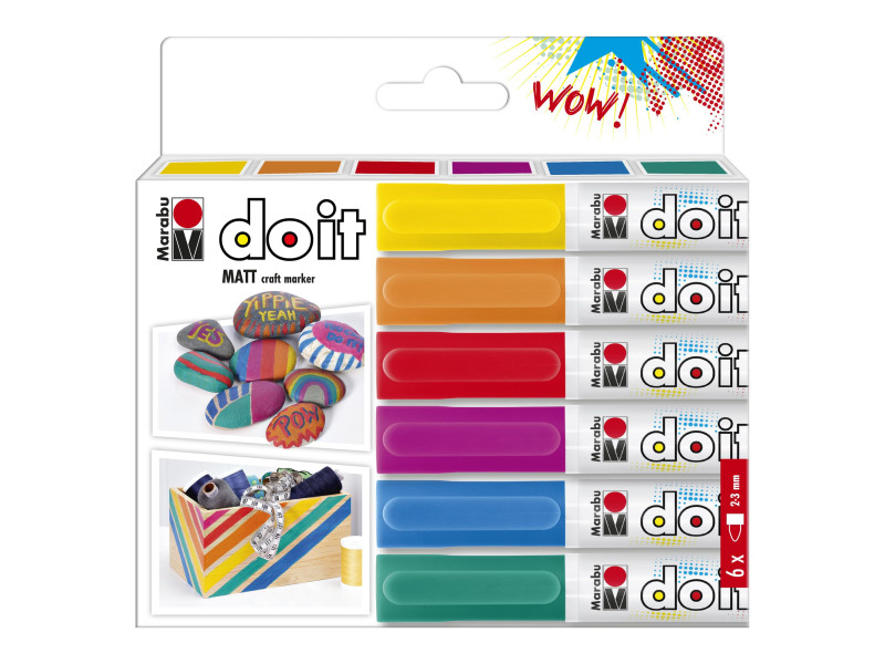 Marabu Marqueur acrylique DO IT Craftmarker, set de 6