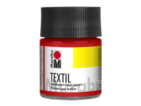 Marabu Peinture pour tissu Textil, 50 ml, rouge
