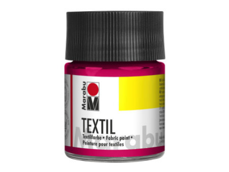 Marabu Peinture pour tissu Textil, 50 ml, cerise