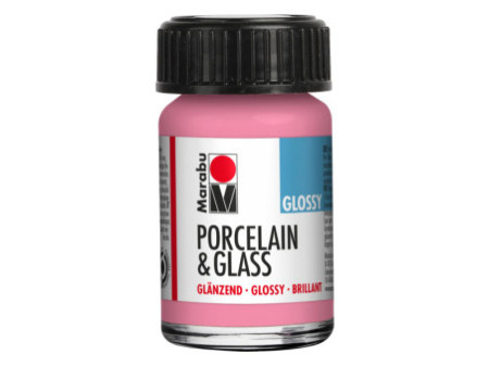 Marabu Peinture 'Porcelain & Glass', brillant, 15 ml, rose