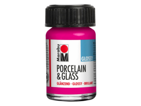 Marabu Peinture 'Porcelain & Glass', brillant, framboise
