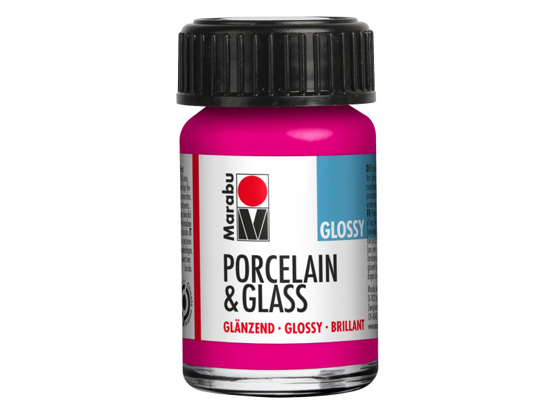 Marabu Peinture 'Porcelain & Glass', brillant, framboise