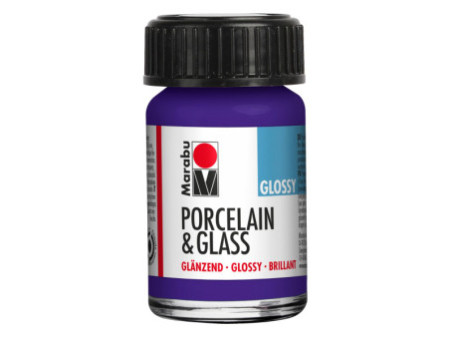 Marabu Peinture 'Porcelain & Glass', brillant, 15 ml, violet