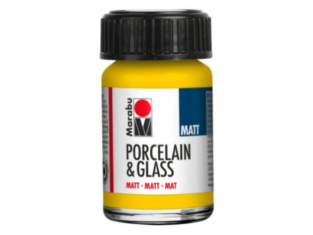 Marabu Peinture 'Porcelain & Glass', mat, 15 ml, jaune