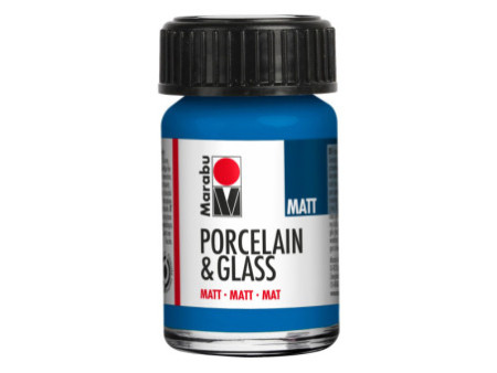 Marabu Peinture 'Porcelain & Glass', mat, 15 ml, gentiane