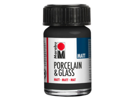 Marabu Peinture 'Porcelain & Glass', mat, 15 ml, noir
