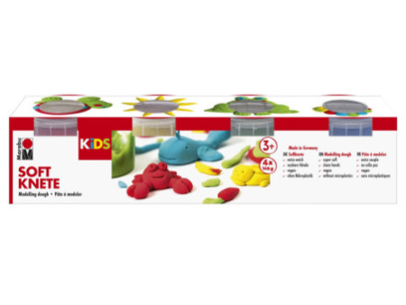 Marabu KiDS Set de pâte à modeler, couleurs de base
