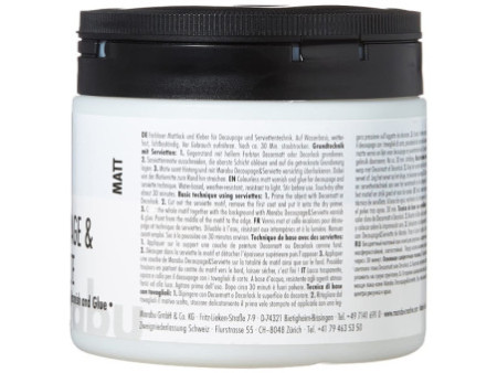 Marabu Vernis & colle pour serviettes, mat, 500 ml, en pot