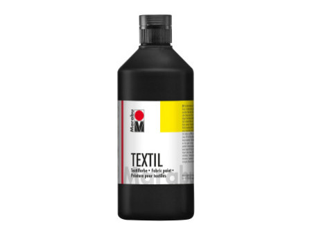 Marabu Peinture pour tissu 'Textil', flacon 500 ml, noir