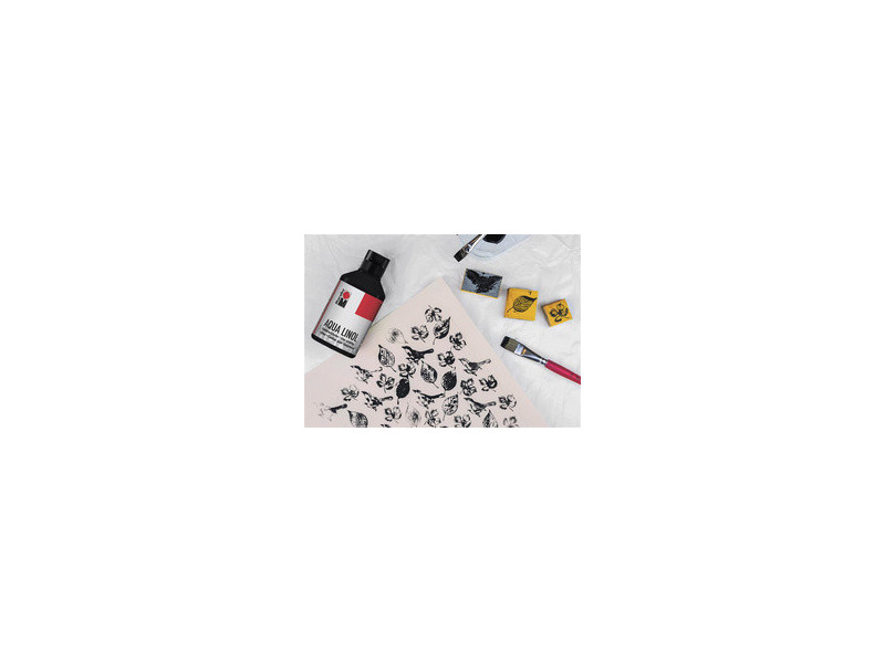 Marabu Couleur pour linogravure Aqua, 250 ml, rouge carmin