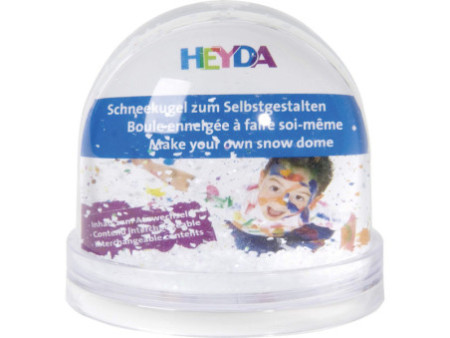 HEYDA Boule à neige personnalisable, (L)90 x (H)85 mm