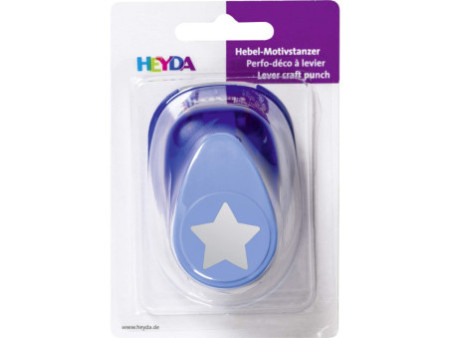 HEYDA Perforatrice à motif 'étoile', grand, couleur: bleu