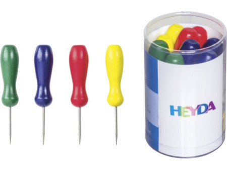 HEYDA Aiguilles à picoter, avec manche en bois