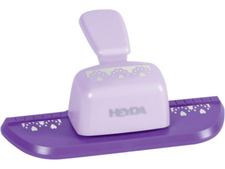 HEYDA Perforatrice à motif 'coeur', couleur: violet