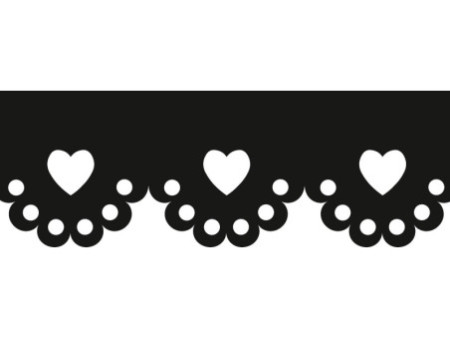 HEYDA Perforatrice à motif 'coeur', couleur: violet