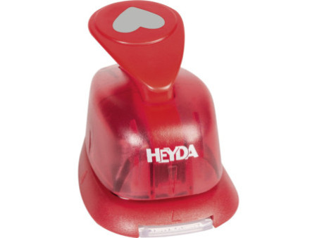 HEYDA Perforatrice à motif 'coeur', petit, couleur: rouge