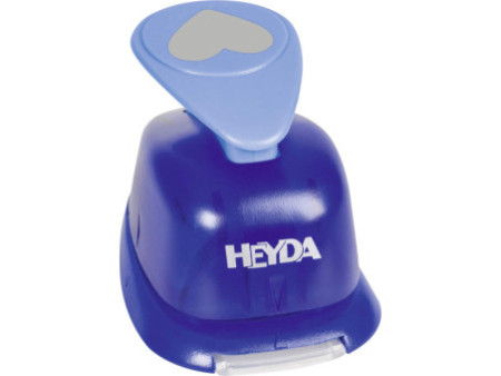 HEYDA Perforatrice à motif 'coeur', grand, couleur: bleu