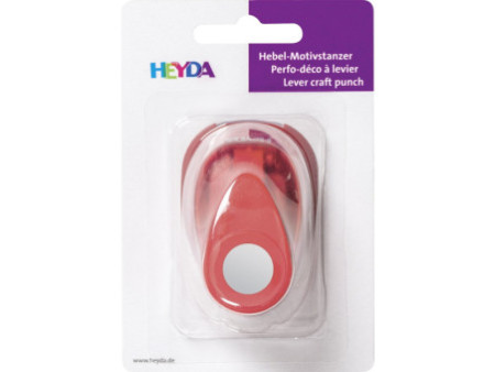 HEYDA Perforatrice à motif 'rond', petit, couleur: rouge