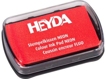 HEYDA Tampon encreur 'Fluo', rouge fluo