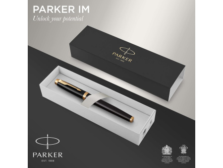 PARKER Stylo plume IM Laque Noire G.T.