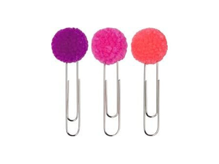 KNORR prandell Set de trombones à pompon 'Fluo', assorti