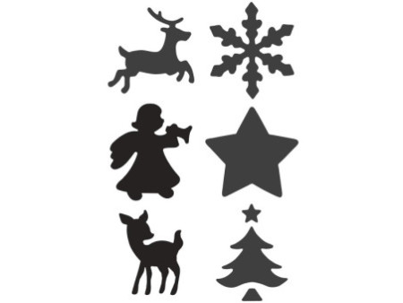 HEYDA Perforateur à motifs Noël, grand, présentoir Bambi
