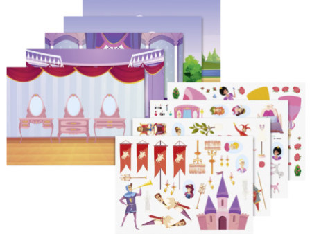 HEYDA Set de cartes transferts rub-on 'Princesse'