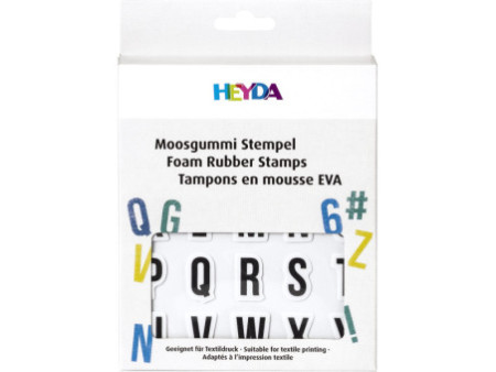 HEYDA Set tampons caoutchouc mousse 'lettres & chiffres', II