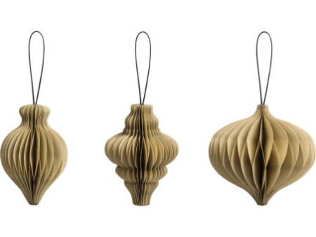 HEYDA Set décoration 'Goutte en nod d'abeille', naturel