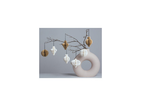 HEYDA Set décoration 'Goutte en nid d'abeille', vert