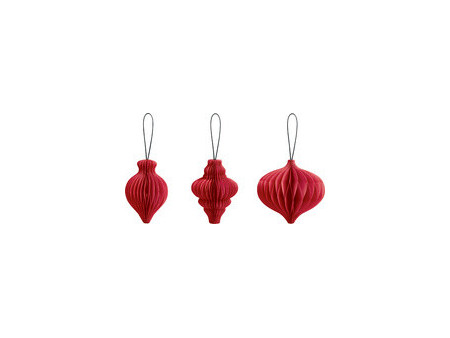 HEYDA Set décoration 'Goutte en nid d'abeille', vert