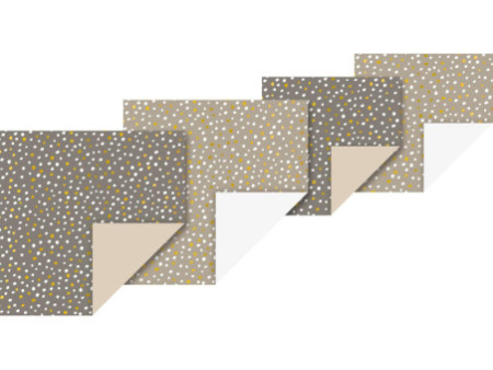 HEYDA Set de feuilles de papier à plier 'Sapin stone'