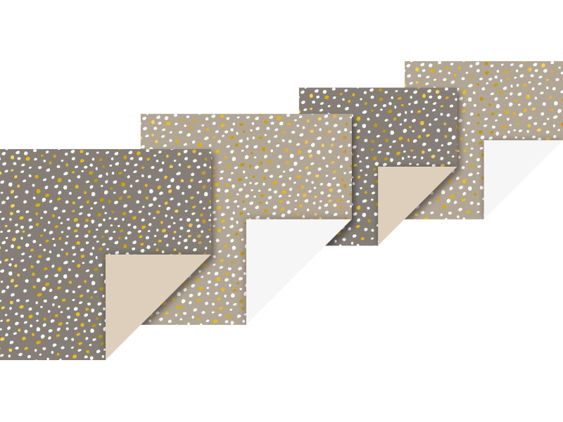 HEYDA Set de feuilles de papier à plier 'Sapin stone'