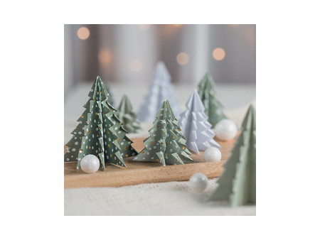 HEYDA Set de feuilles de papier à plier 'Xmas', présentoir