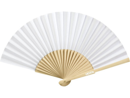 HEYDA Eventail en papier, largeur: 460 mm, blanc