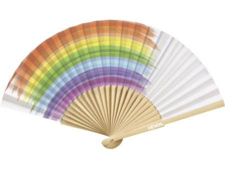 HEYDA Eventail en papier, largeur: 460 mm, blanc
