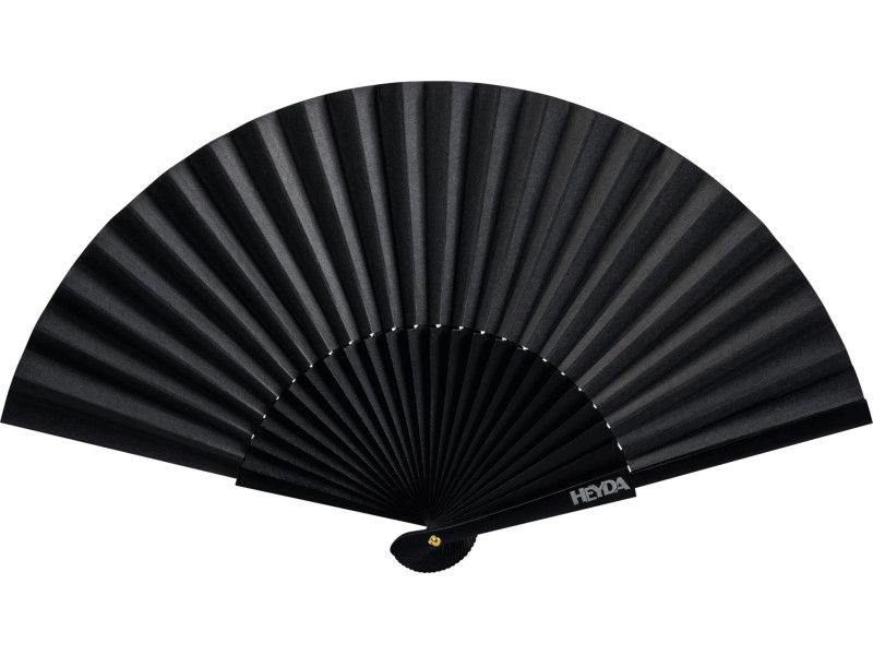 HEYDA Eventail en papier, largeur: 460 mm, noir