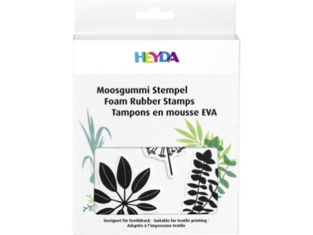 HEYDA Set tampons caoutchouc mousse 'feuilles'