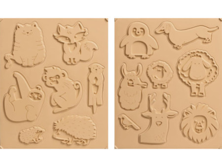 HEYDA Set tampons caoutchouc mousse 'animaux'