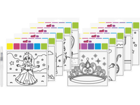 HEYDA Kit d'aquarelles 'Princesse', 10 motifs