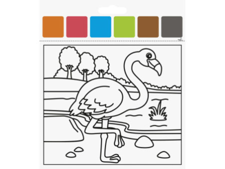 HEYDA Kit d'aquarelles 'Animaux du zoo', 10 motifs