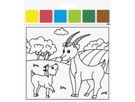 HEYDA Kit d'aquarelles 'Ferme', 10 motifs